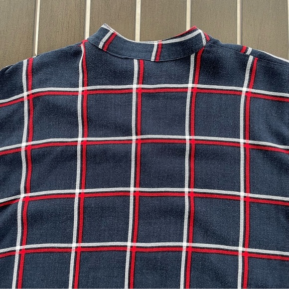 SILKY PLUS FLANNEL BUTTON UP SHIRT DRESS!! - Picture 4 of 11